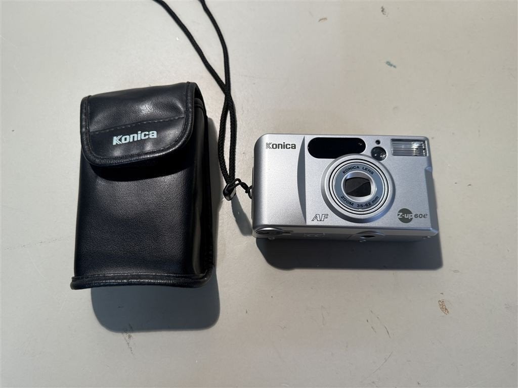 Konica Z Up 60e 35mm camera goed werkend, Ophalen of Verzenden, Zo goed als nieuw, Spiegelreflex, Canon