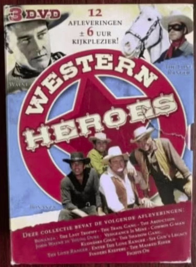 3-DVD Western heroes; Bonanza, Young Duke, Lone Ranger, Alle leeftijden, Ophalen of Verzenden, Zo goed als nieuw