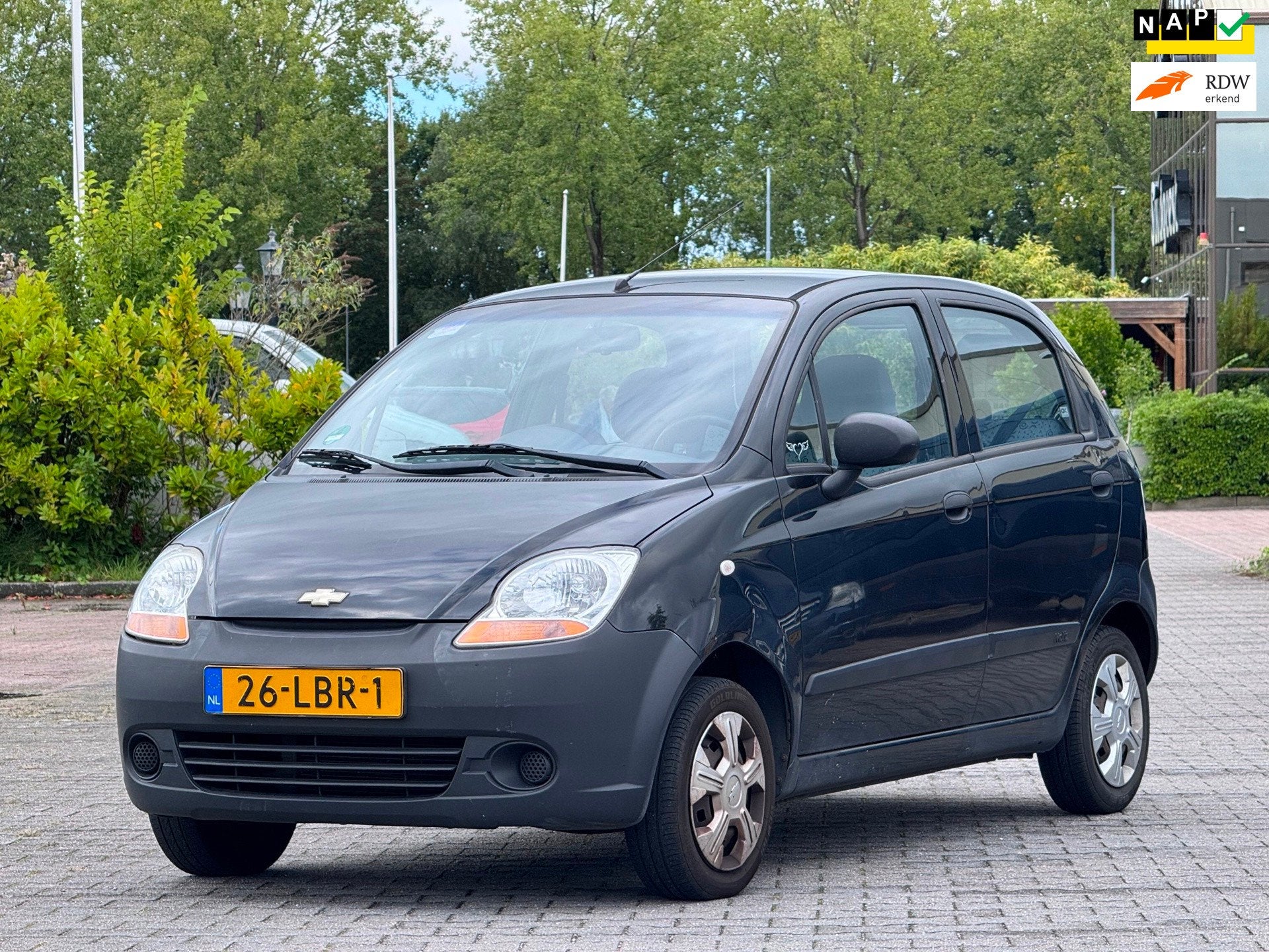 Chevrolet Matiz 0.8 Pure | APK 14-12-2026 | Radio CD |, Euro 5, Stof, Gebruikt, Zwart