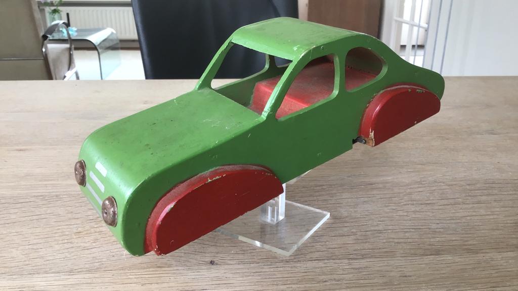 Personenwagen,hout, Scandinavisch design, 24 cm, Ophalen of Verzenden