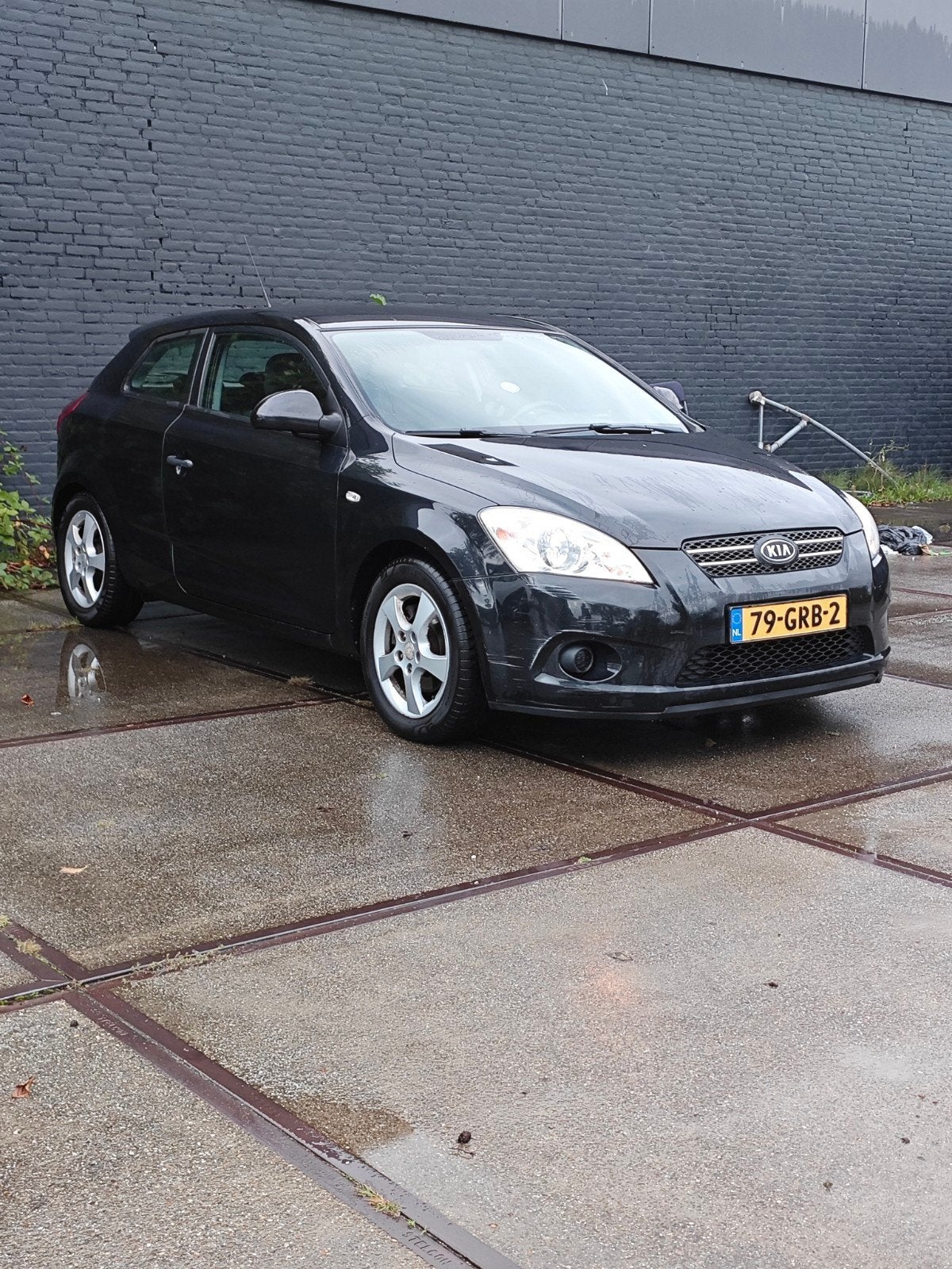 Kia (Pro) Cee d 1.4 Cvvt 2008 Zwart Cruise Control, Auto's, Voorwielaandrijving, 4 cilinders, 1396 cc, Zwart