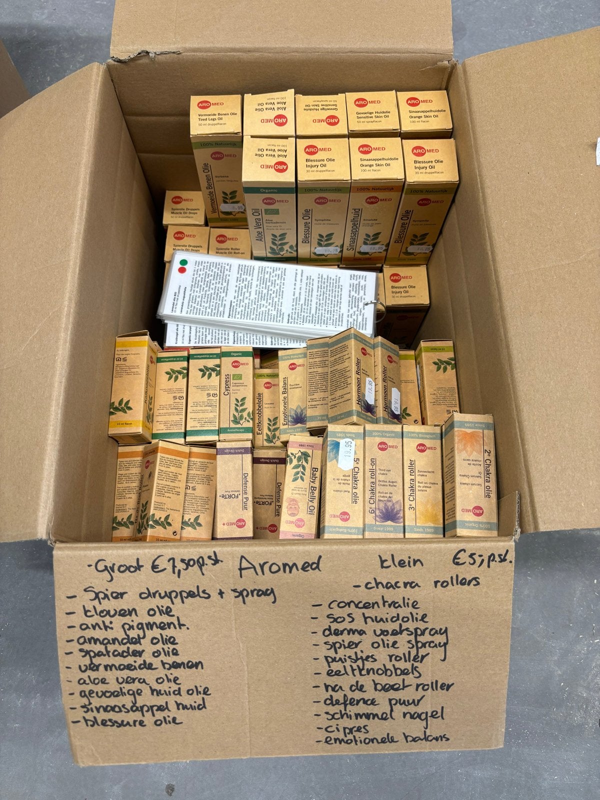 Grote partij Aromed oliën en sprays - Nieuw en ongebruikt, Ophalen of Verzenden, Nieuw, Overige typen