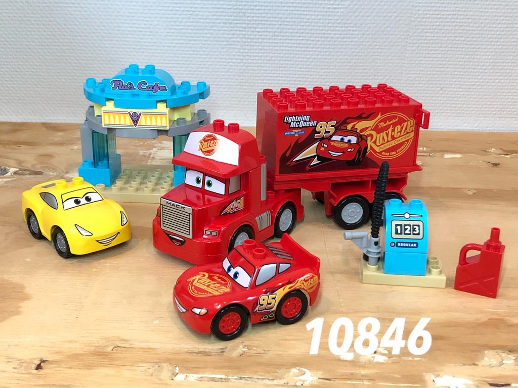 Duplo Cars mac Flo’s Café 10846 (compleet) 1, Kinderen en Baby's, Speelgoed | Duplo en Lego, Ophalen of Verzenden, Zo goed als nieuw