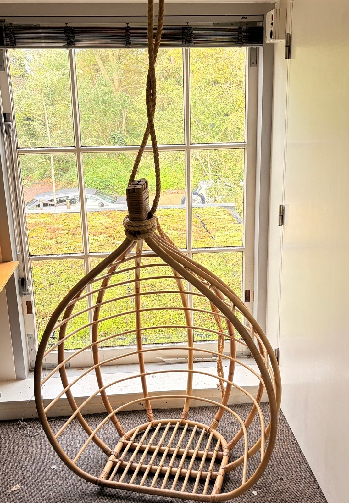 Prachtige rotan hangstoelen (2x) Boho stijl, Ophalen, Gebruikt, Twee, Overige kleuren