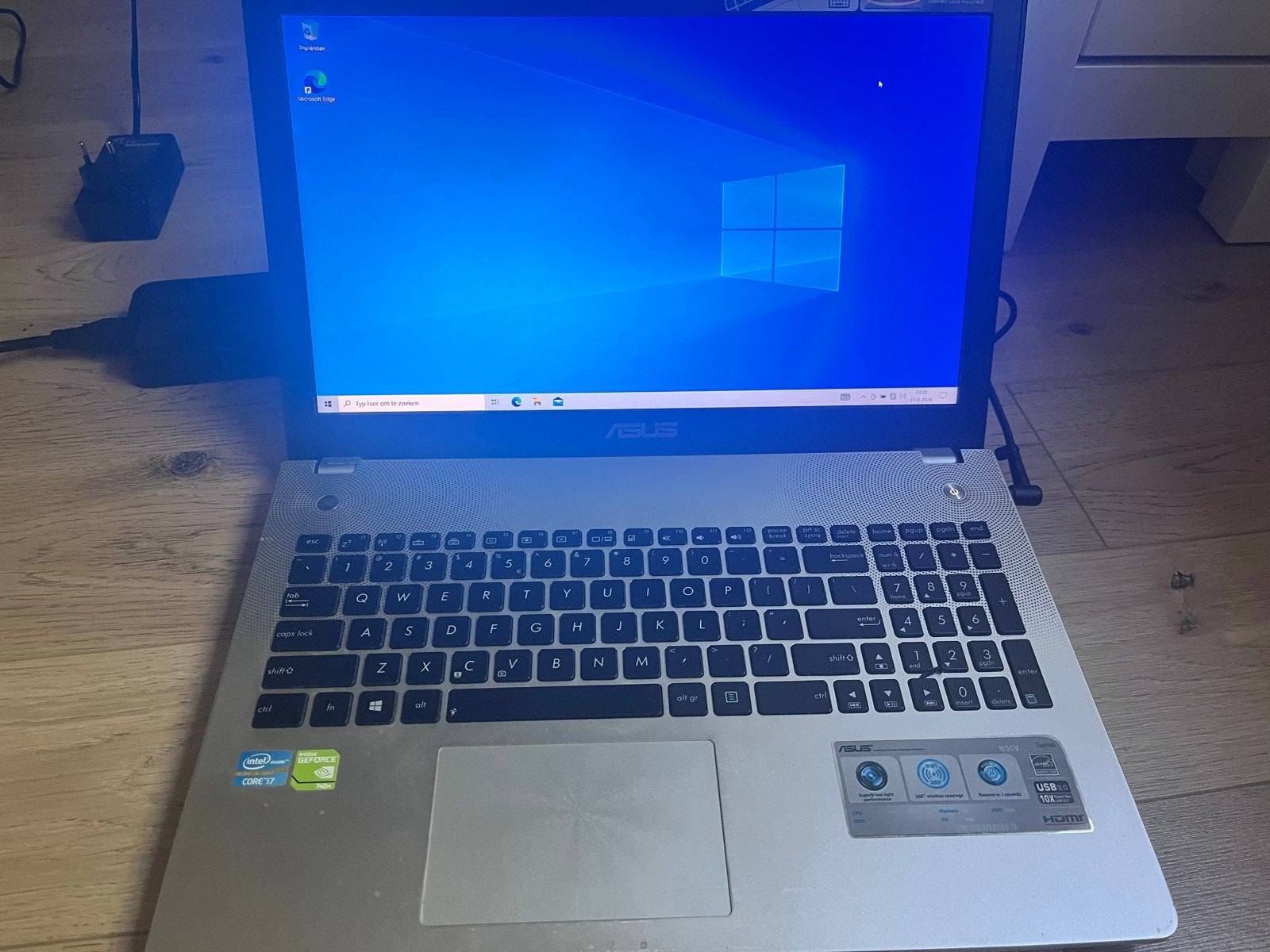 Laptop Asus N56v i7 17 inch SSD 1TB, Computers en Software, Windows Laptops, Gebruikt, 2 tot 3 Ghz, Ophalen of Verzenden, SSD