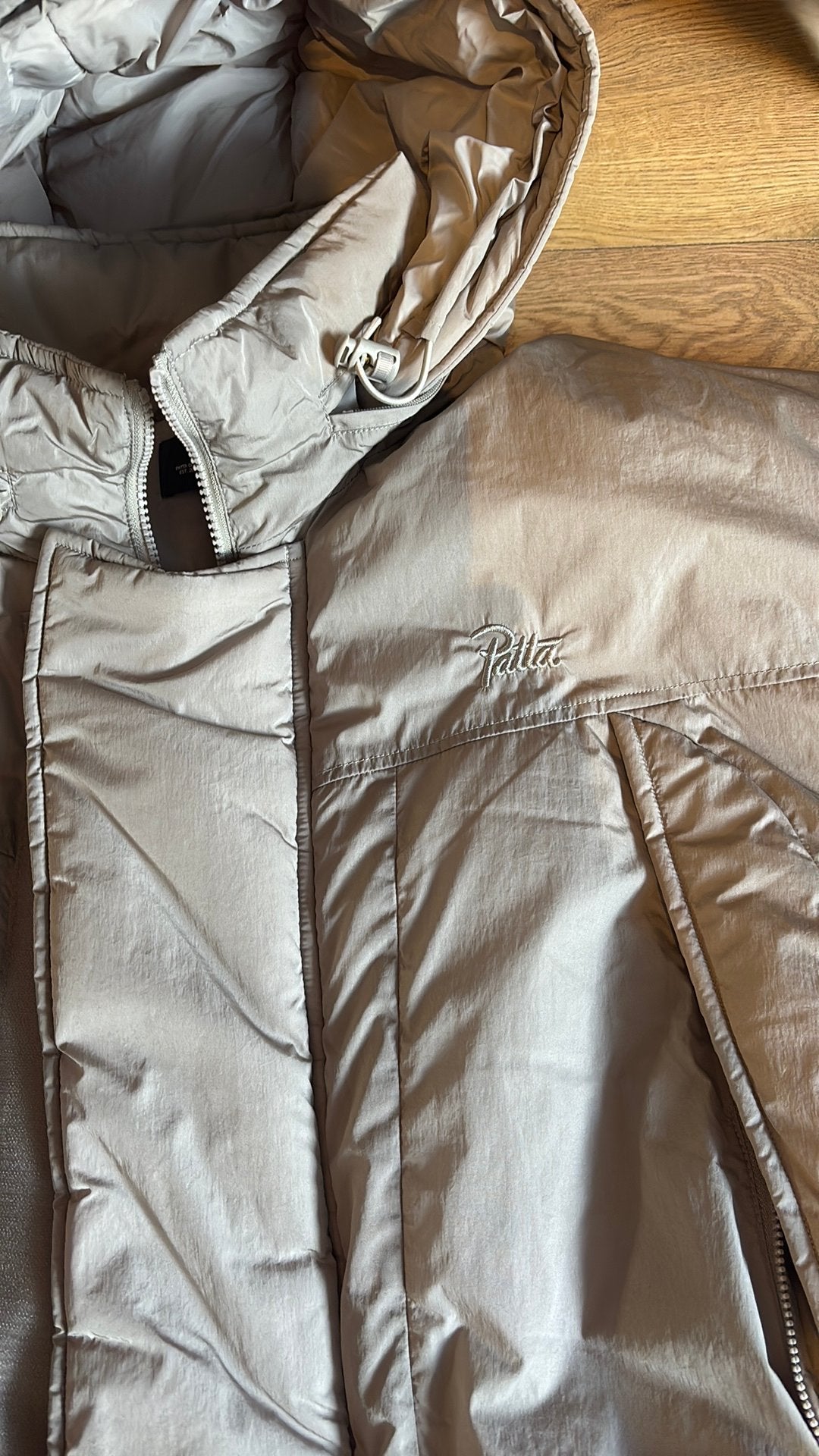 Patta Winterjas – Grijs – Maat L, Ophalen of Verzenden, Zo goed als nieuw, Maat 48/50 (M), Grijs