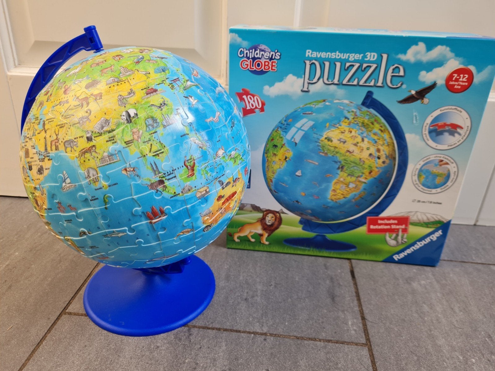 3d puzzel wereldbol van Ravensburger, Ophalen of Verzenden, Meer dan 50 stukjes, Zo goed als nieuw, 6 jaar of ouder