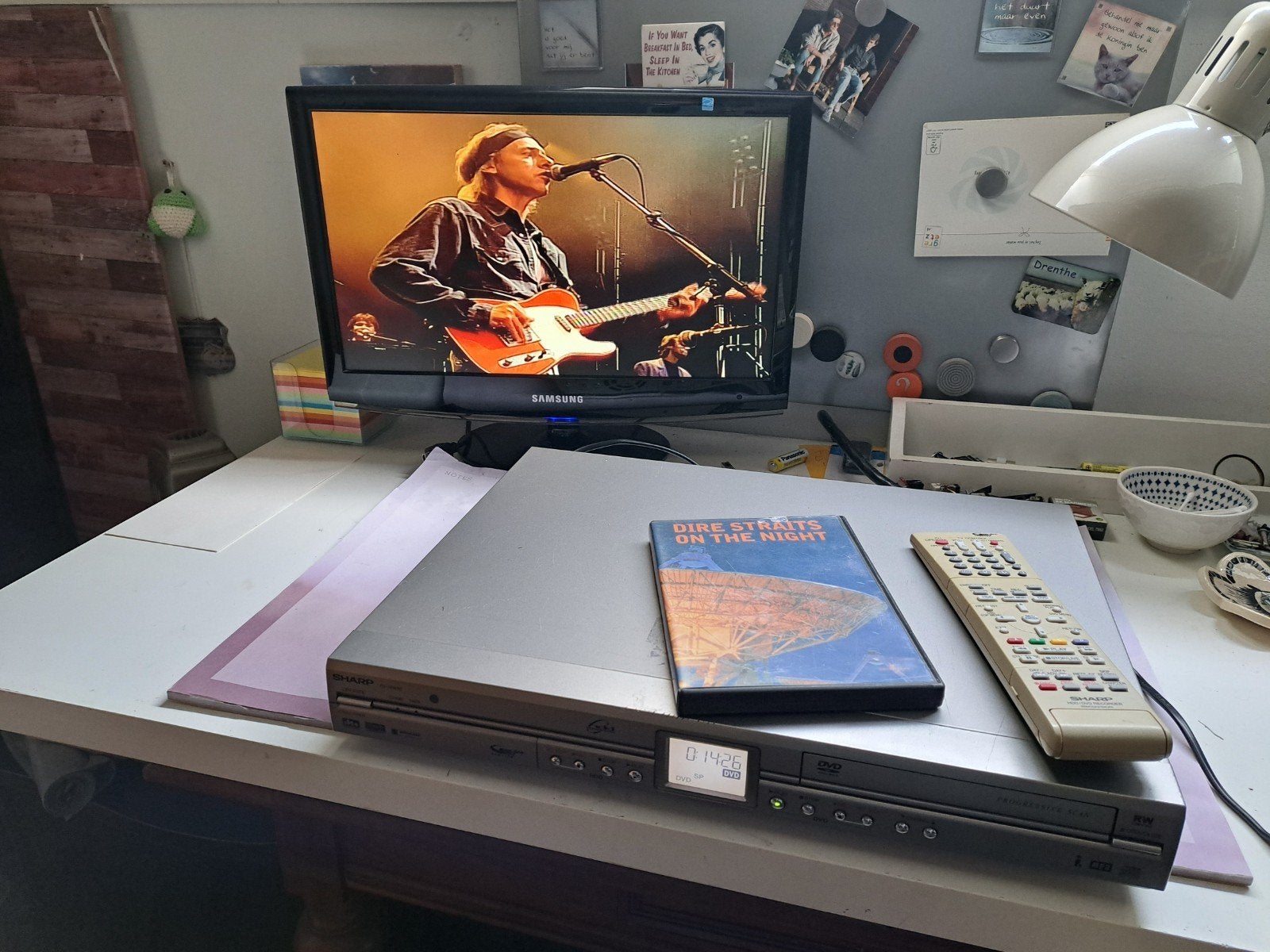 Sharp DV-HR480 dvd/hdd  recorder speler + 250gb harde schijf, Ophalen of Verzenden, Dvd-recorder, Overige merken, Met harddisk