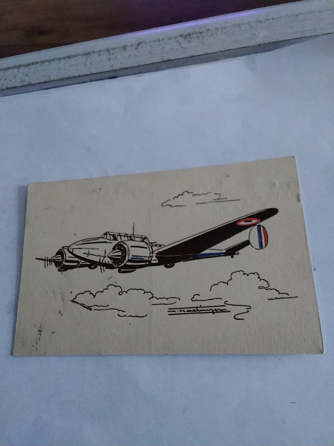 Zeldzame Potez 630 Vliegtuig Ansichtkaart (1939-1940), Ophalen of Verzenden, 1920 tot 1940