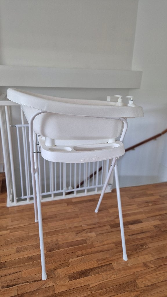 Bébé-jou Thermobad met Badstandaard - 103 cm - Wit, Ophalen of Verzenden, Zo goed als nieuw, Badje, Bébé-jou