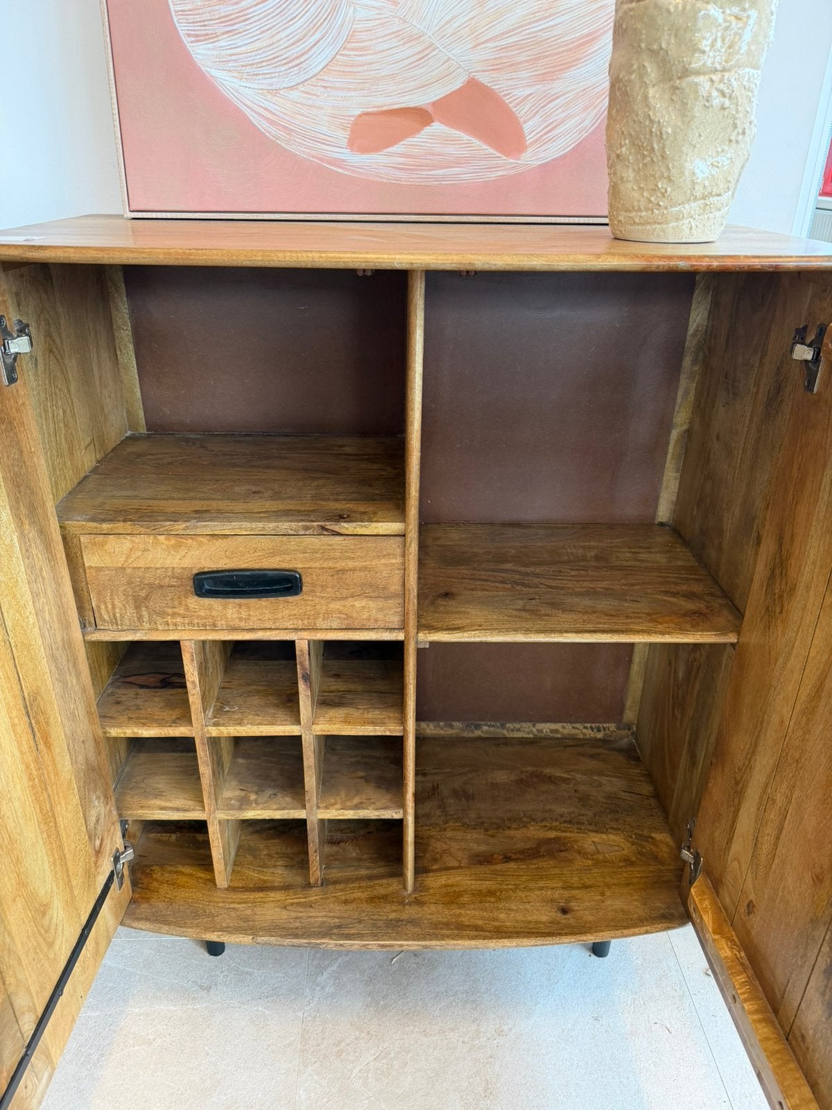Magazijn leegverkoop dressoir industrieel mangohout metaal, Hout, Nieuw, Ophalen of Verzenden, Info@wkhome.nl