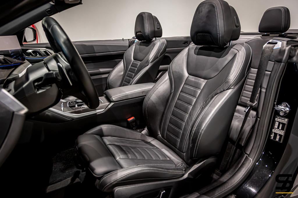 BMW 4-serie Cabrio 420i High Executive|M-sport|E-stoel|Cam, Auto's, BMW, Automaat, 1998 cc, Zwart, Cabriolet