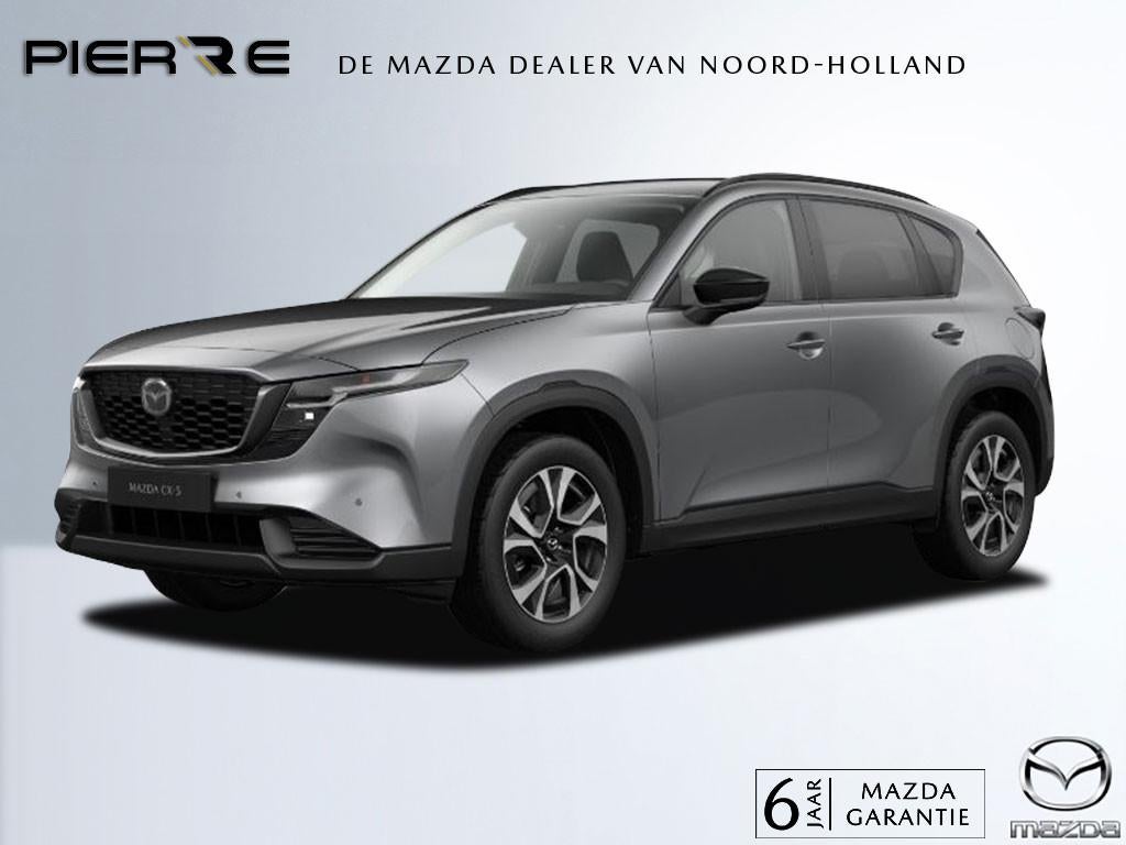Mazda CX-5 2.5 E-SKYACTIV G 141 M AUTOMAAT HYBRID Exclusive-, Auto's, Adaptive Cruise Control, Zwart, 4 cilinders, Overige brandstoffen