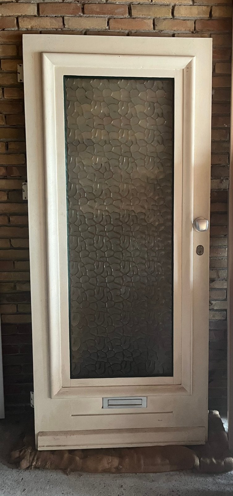 Voordeur hardhout 211 cm x 92 cm, Ophalen, Gebruikt, 80 tot 100 cm, Buitendeur