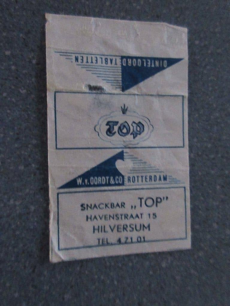 Hilversum, snackbar Top, Verzenden