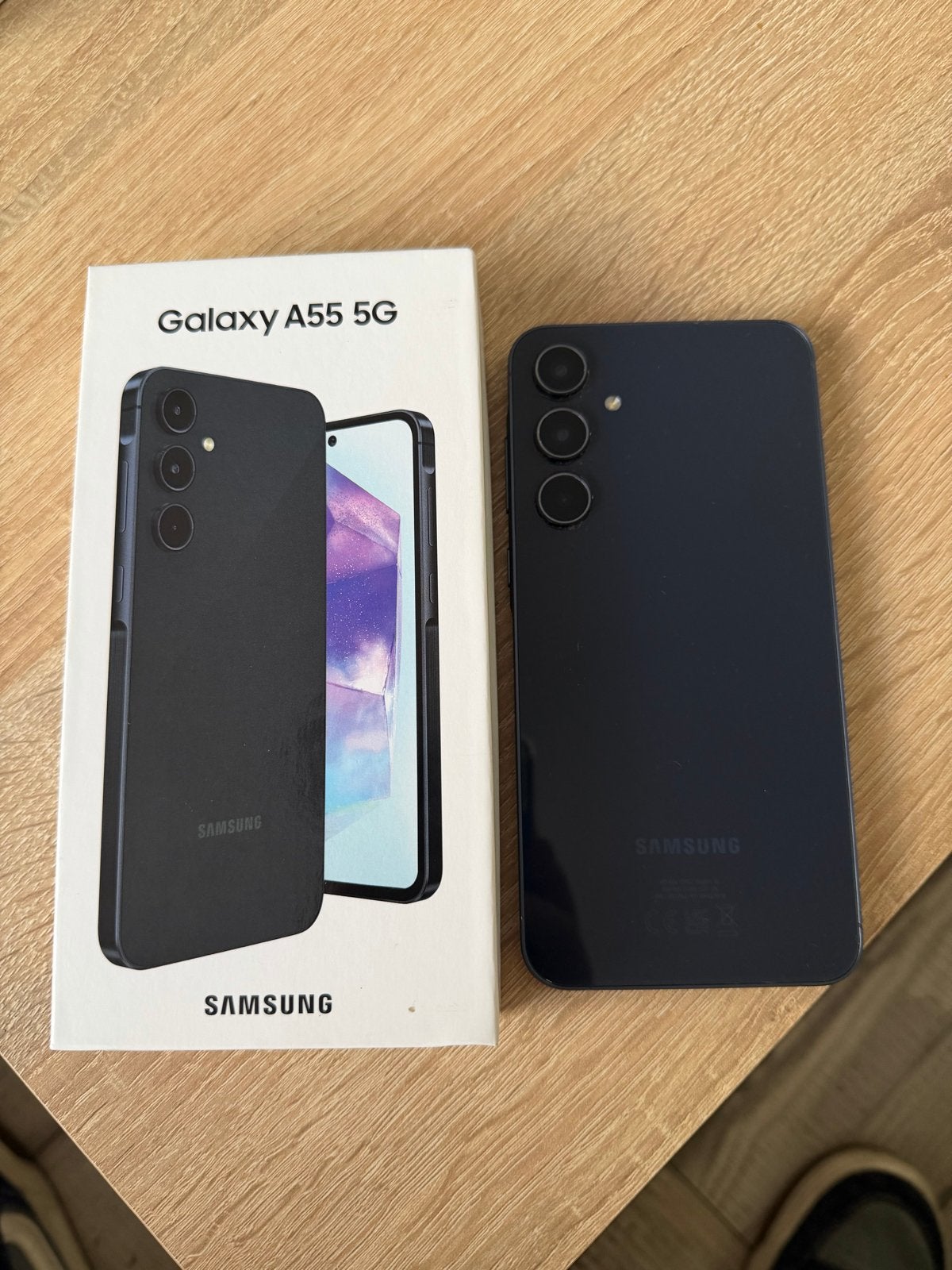 Samsung Galaxy A55 128GB Blauw - Nette staat, Ophalen, Gebruikt, Zonder abonnement, Zonder simlock