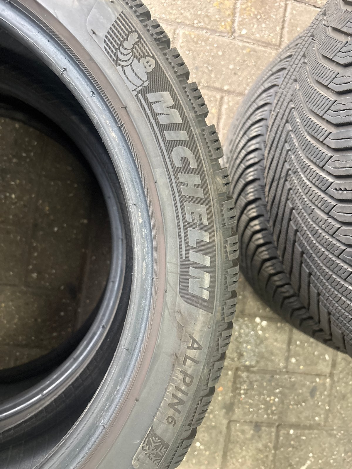 4 Michelin Alpin winterbanden (2x Alpin 7, 2x Alpin 6), Ophalen, Gebruikt
