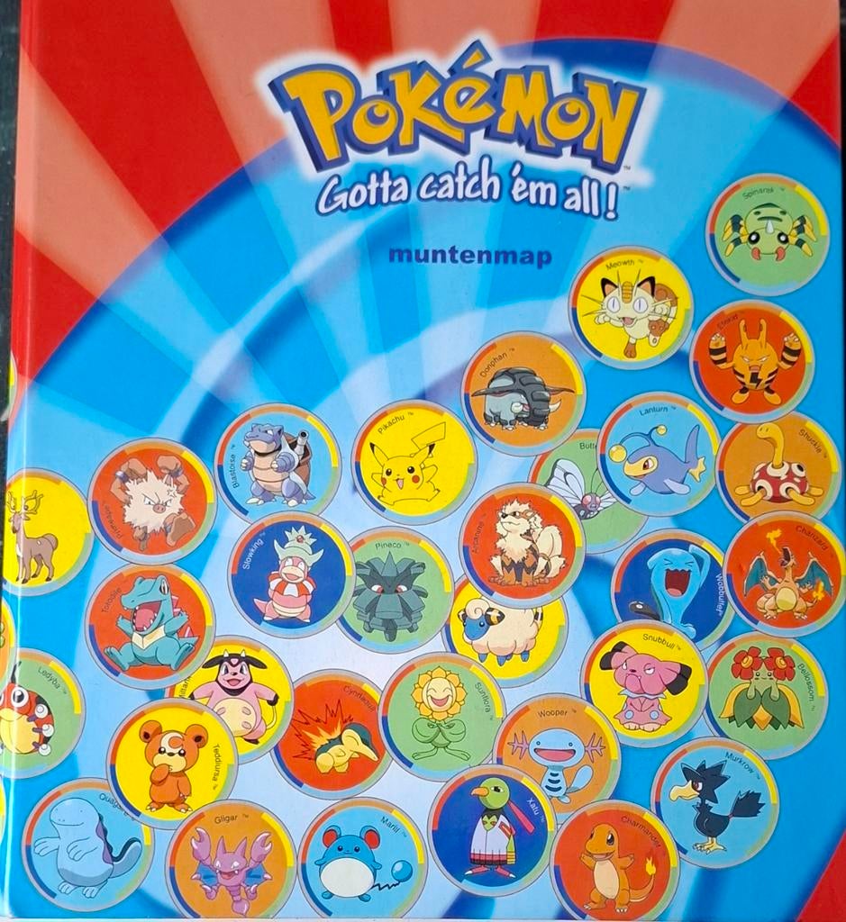 Pokémon muntenmap Deel 1 & 2 compleet, Ophalen of Verzenden