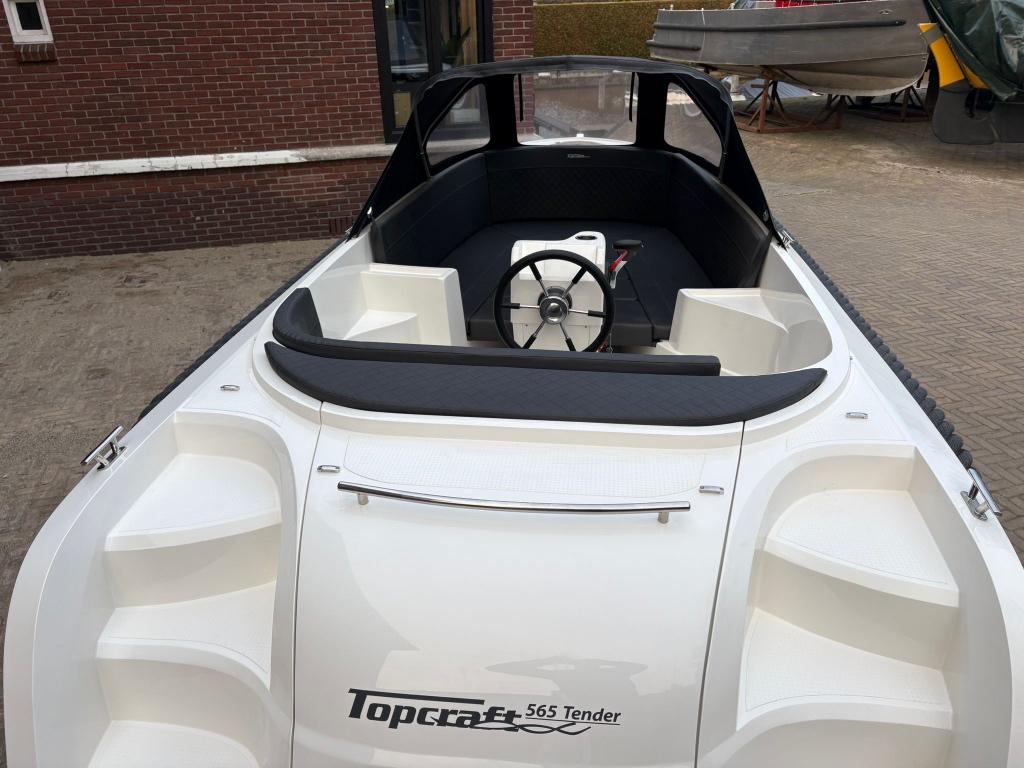 Topcraft 565 Tender sloep + 20pk Tohatsu - Vaarklaar!, Ophalen, Nieuw, Buitenboordmotor, Polyester