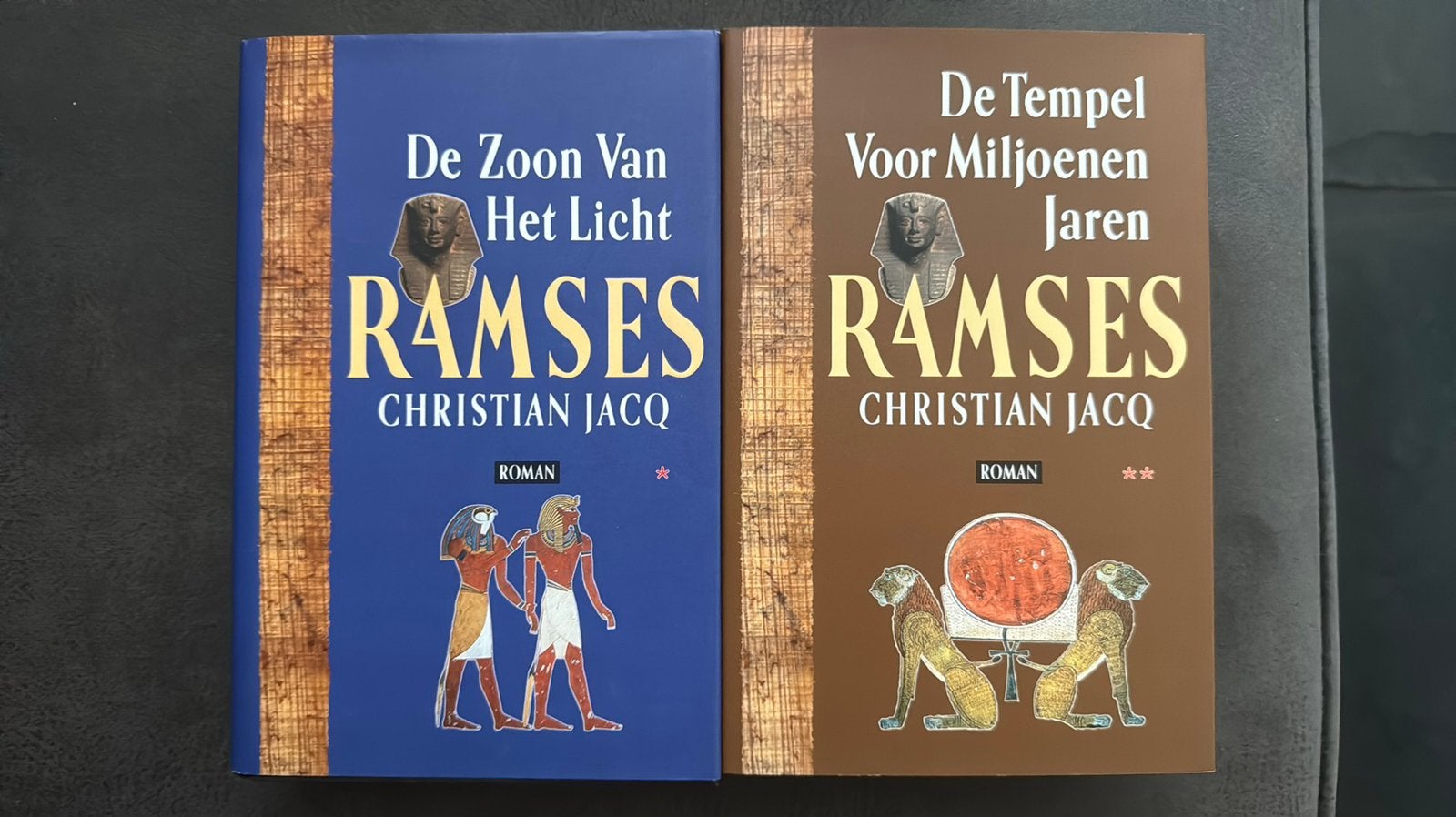 2 boeken Ramses Christian Jacq €3 per stuk / samen €5, Ophalen of Verzenden