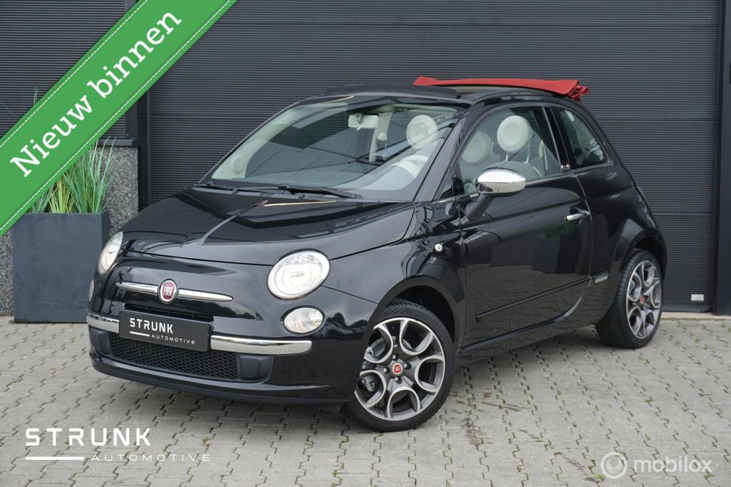 Fiat 500 C 0.9 TwinAir Lounge Cabrio Apple CarPlay Orig NL T, Auto's, Euro 5, 86 pk, Gebruikt, 31 €/maand