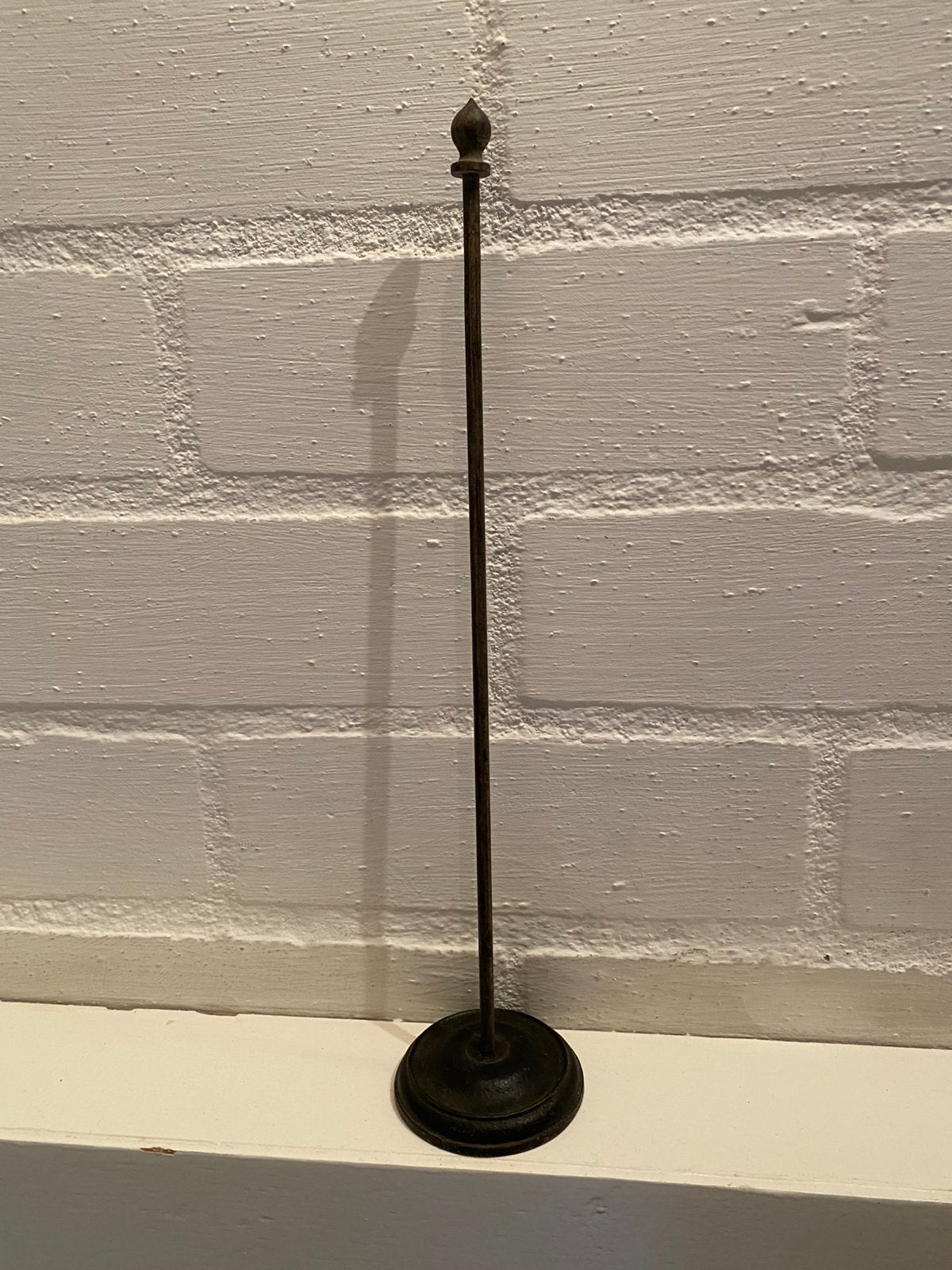 Fraaie zeer oud vlaggenmastje, Ophalen of Verzenden