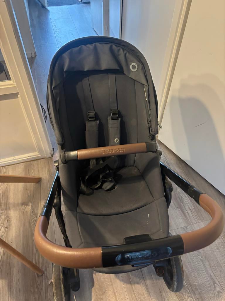 Maxi Cosi 3-delige kinderwagen met ligbak en zitje, Ophalen, Gebruikt, Combiwagen, Met reiswieg