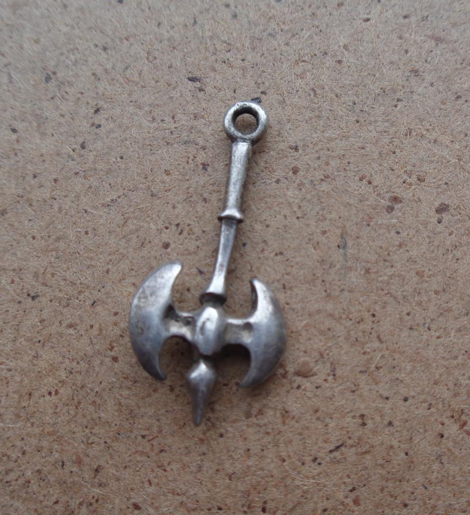 zilveren bedel viking bijl [656], Overige merken, Verzenden, Zo goed als nieuw, 1 bedel