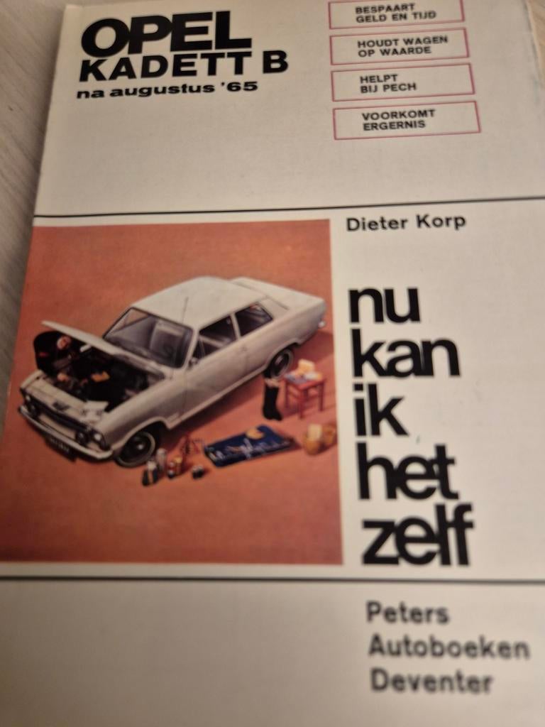 Nieuwstaat uitgave Opel Kadett B Peter's vraagbaak Nederland, Auto diversen, Handleidingen en Instructieboekjes, Ophalen of Verzenden