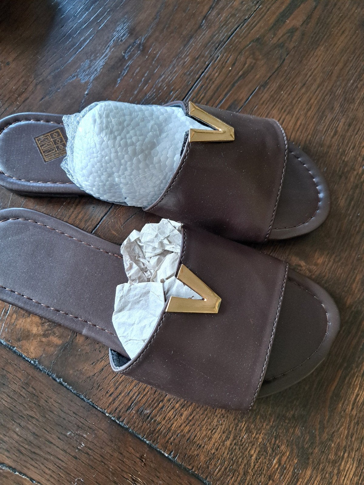 DAMES SLIPPERS NIEUW MAAT 38 BRUIN, Ophalen of Verzenden, Nieuw, Bruin
