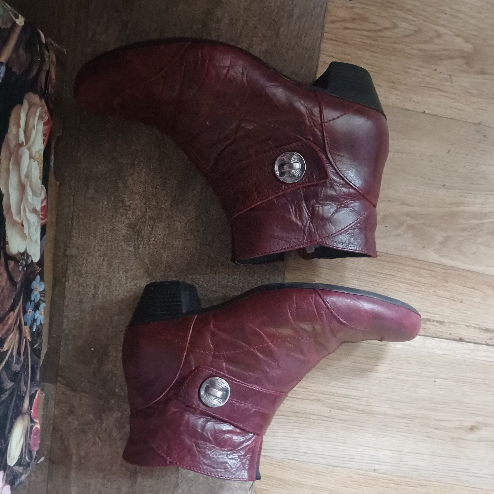 Naturform Comfort Concept rode Leren Enkellaarzen, Naturform, Lage of Enkellaarzen, Ophalen of Verzenden, Gedragen