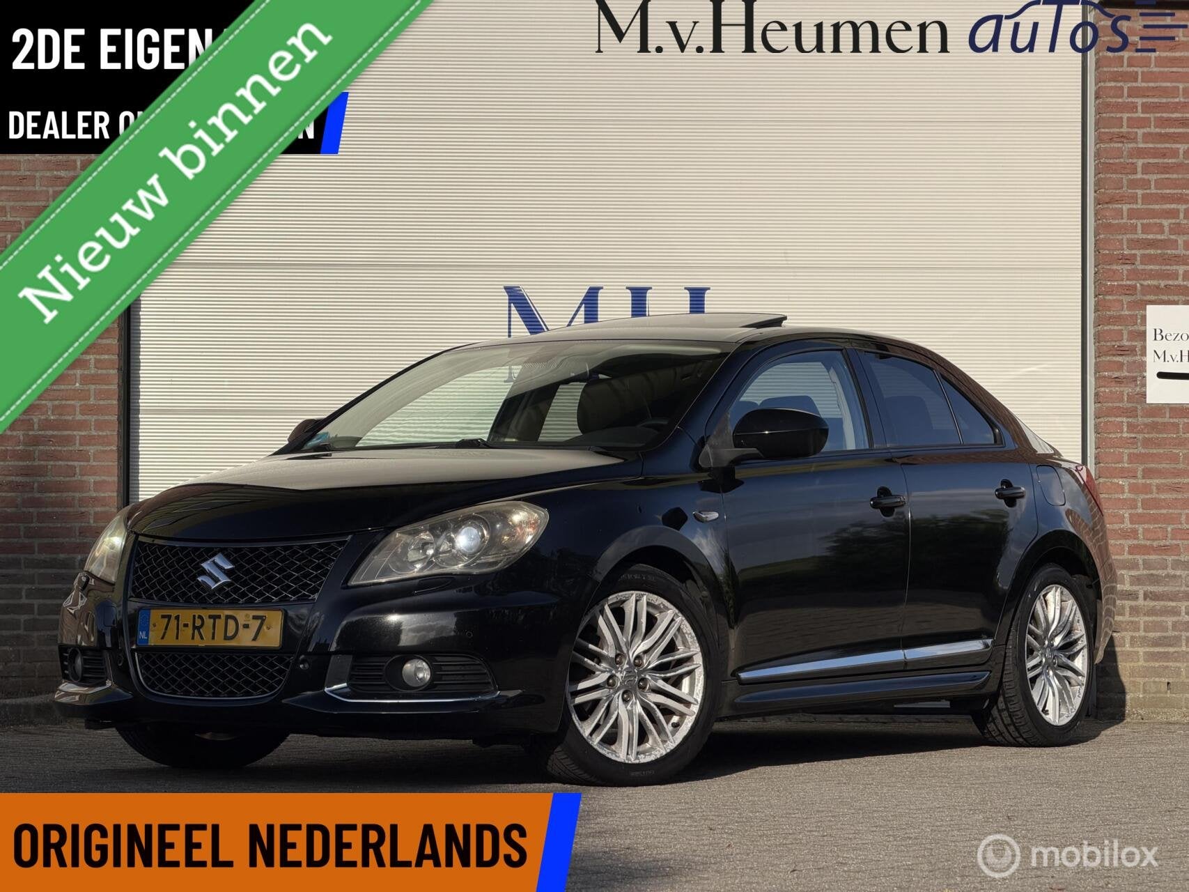 Suzuki Kizashi 2.4 Sport ORG NED 2DE EIG Leder Schuif/kantel, Auto's, Gebruikt, Zwart, 4 cilinders, Zwart