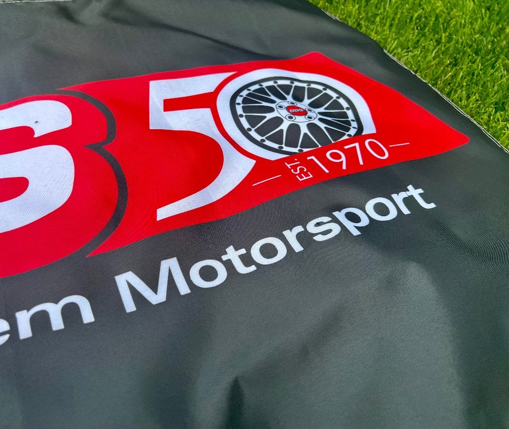 BBS BANNER 60X90 CM MET BEVESTIGGINGS OGEN, Ophalen of Verzenden, Nieuw