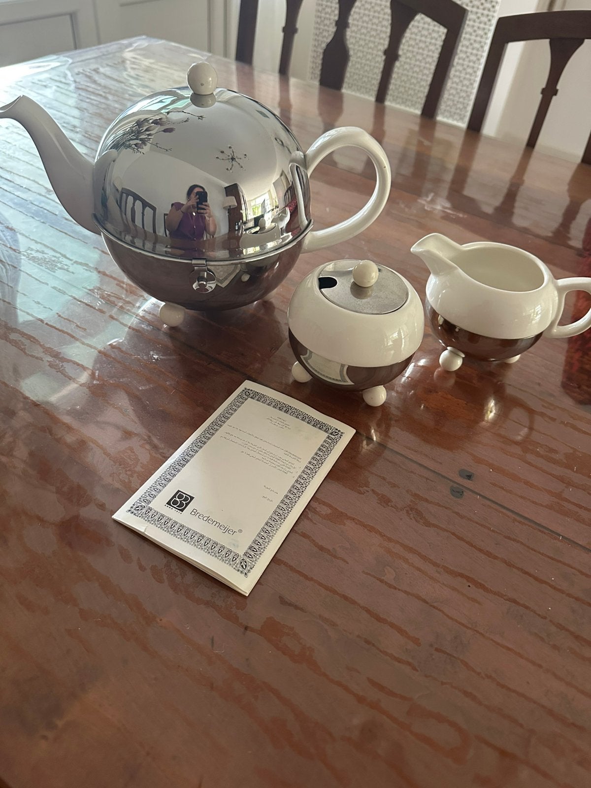Bredemeijer theepot, melk kan en suikerpot, Ophalen of Verzenden