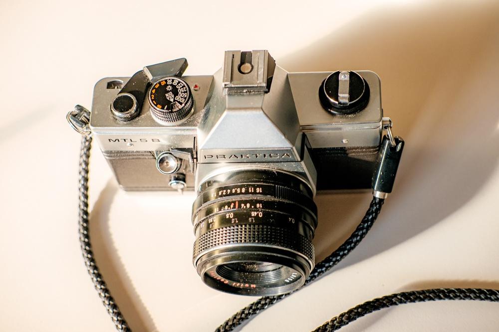 Praktica MTL 5 B met pentacon auto 50mm 1.8, Ophalen of Verzenden, Gebruikt, Spiegelreflex, Overige Merken