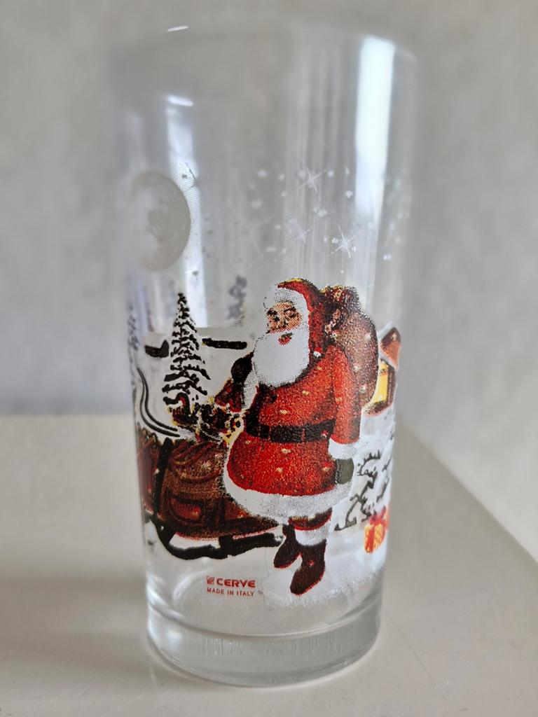 Glas Cerve Kerst, Verzamelen, Glas en Borrelglaasjes, Ophalen of Verzenden, Zo goed als nieuw
