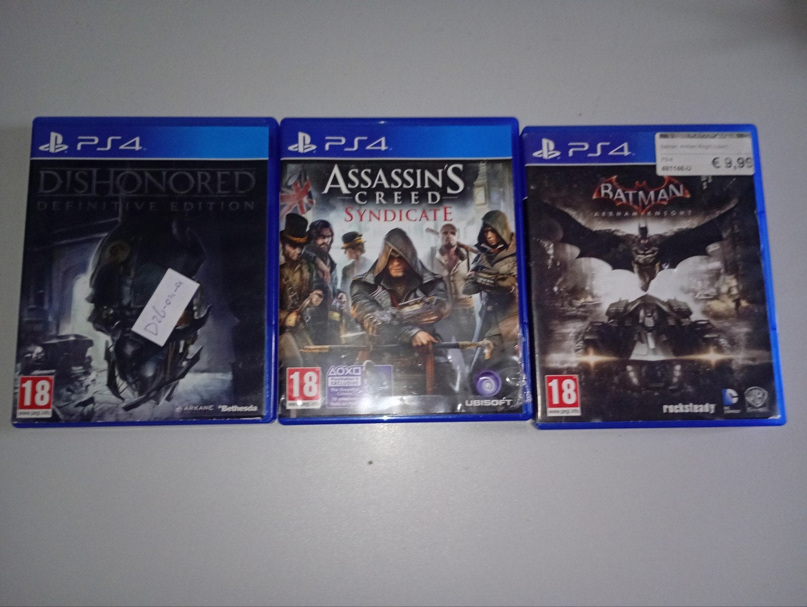 PS4 Games: Dishonored, Assassin's Creed, Batman, Avontuur en Actie, Gebruikt, Vanaf 18 jaar, Sony Interactive Entertainment Europe Ltd, 10 Great Marlborough Street, London, W1F 7LP, UK