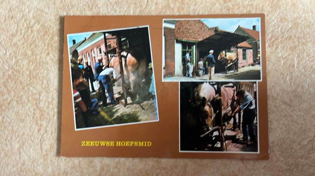 Zeeuwse hoefsmid Biggekerke, Verzamelen, Ophalen of Verzenden, 1960 tot 1980, Gelopen, Ambachten of Beroep