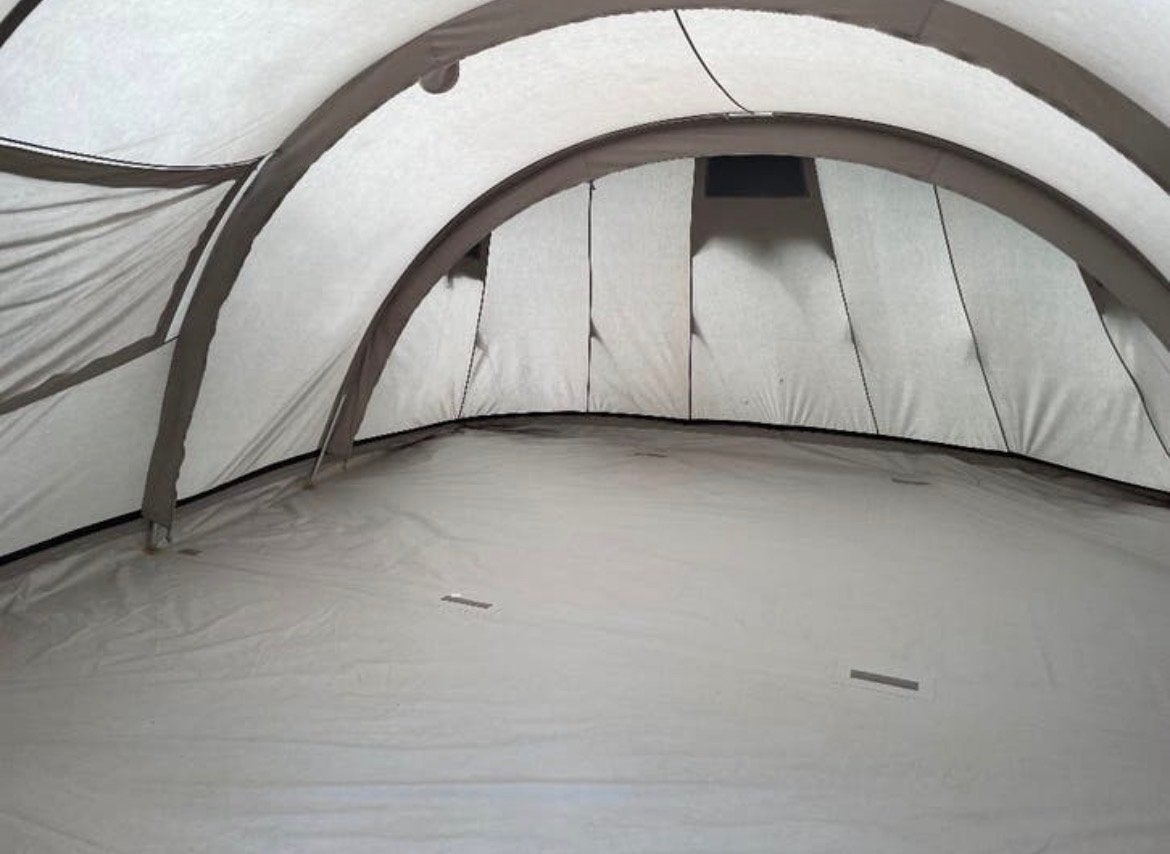 Tannon 460 Ruime 6-persoons tent met 3 slaapcabines, Caravans en Kamperen, Ophalen, Gebruikt, Tot en met 6