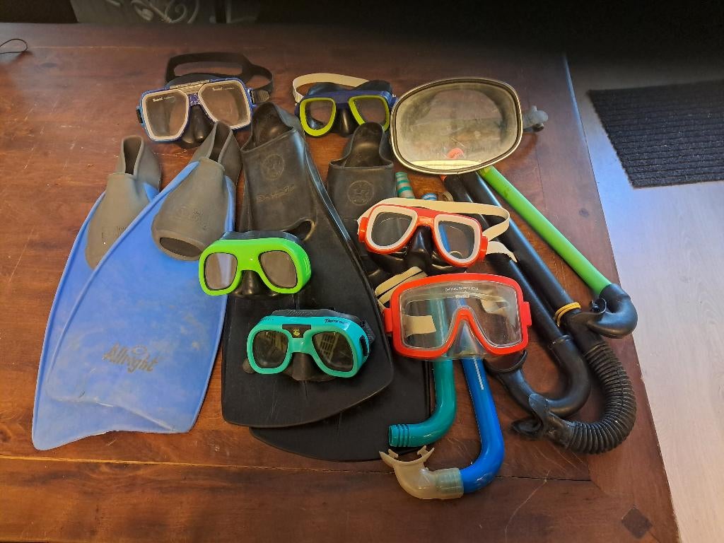 Zwemvliezen en duikbrillen, Ophalen of Verzenden, Gebruikt, Snorkelvinnen