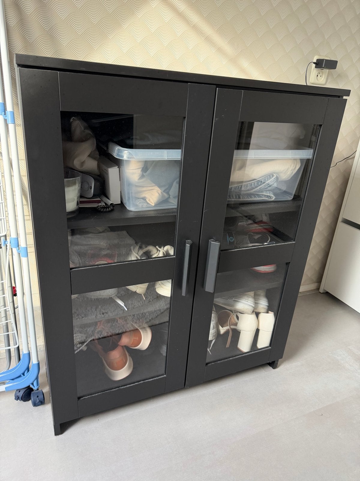 IKEA Kastje met glazen deuren, Ophalen, Gebruikt