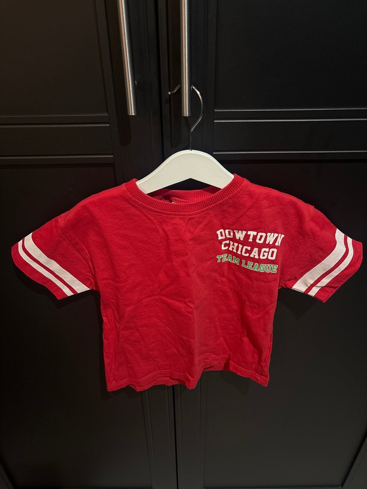 Zara Rood T-shirt "Downtown Chicago" Maat 104 (3-4 jaar), Kinderen en Baby's, Kinderkleding | Maat 104, Ophalen of Verzenden, Gebruikt