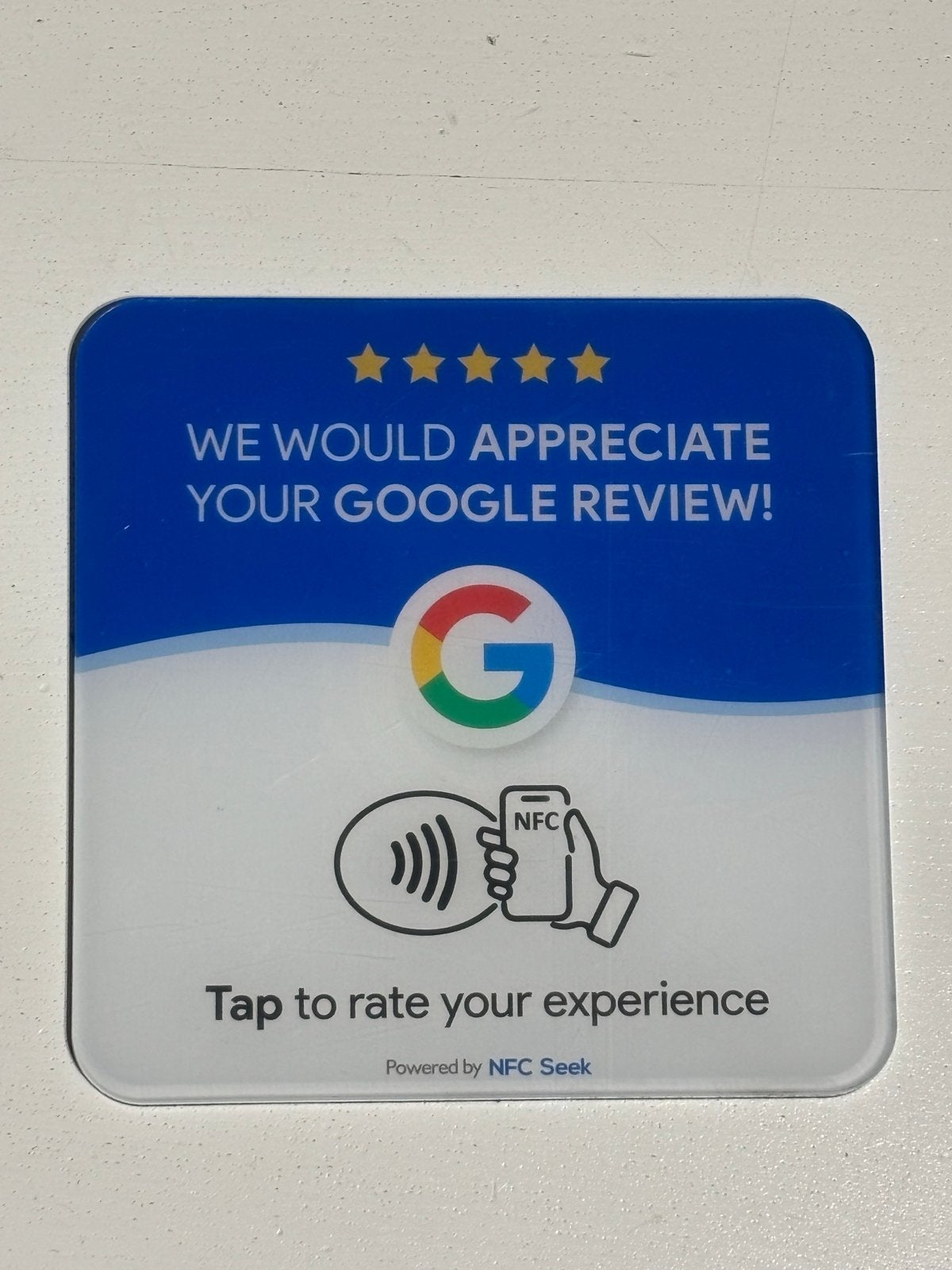 Google review nfc, Ophalen of Verzenden, Nieuw, Reclamebord