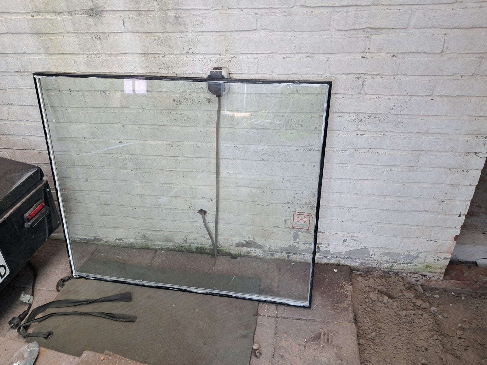 Dubbel glas 104cm x 87,5 cm, Ophalen, Gevelraam of Ruit, Gebruikt, 80 tot 120 cm