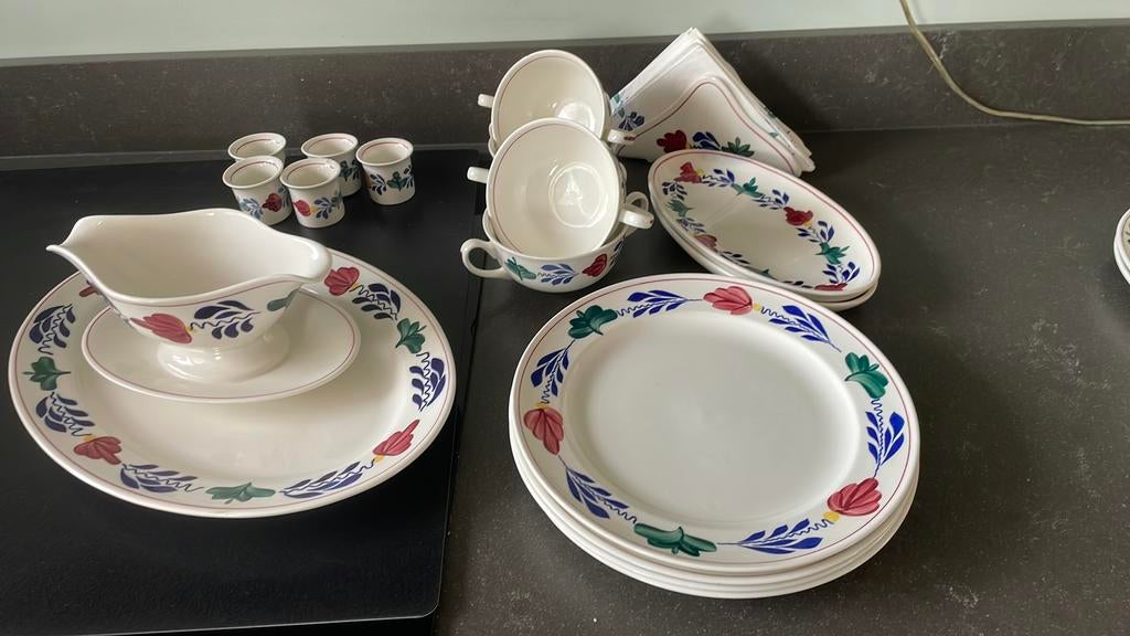 Boerenbont servies, Antiek en Kunst, Antiek | Servies compleet, Ophalen
