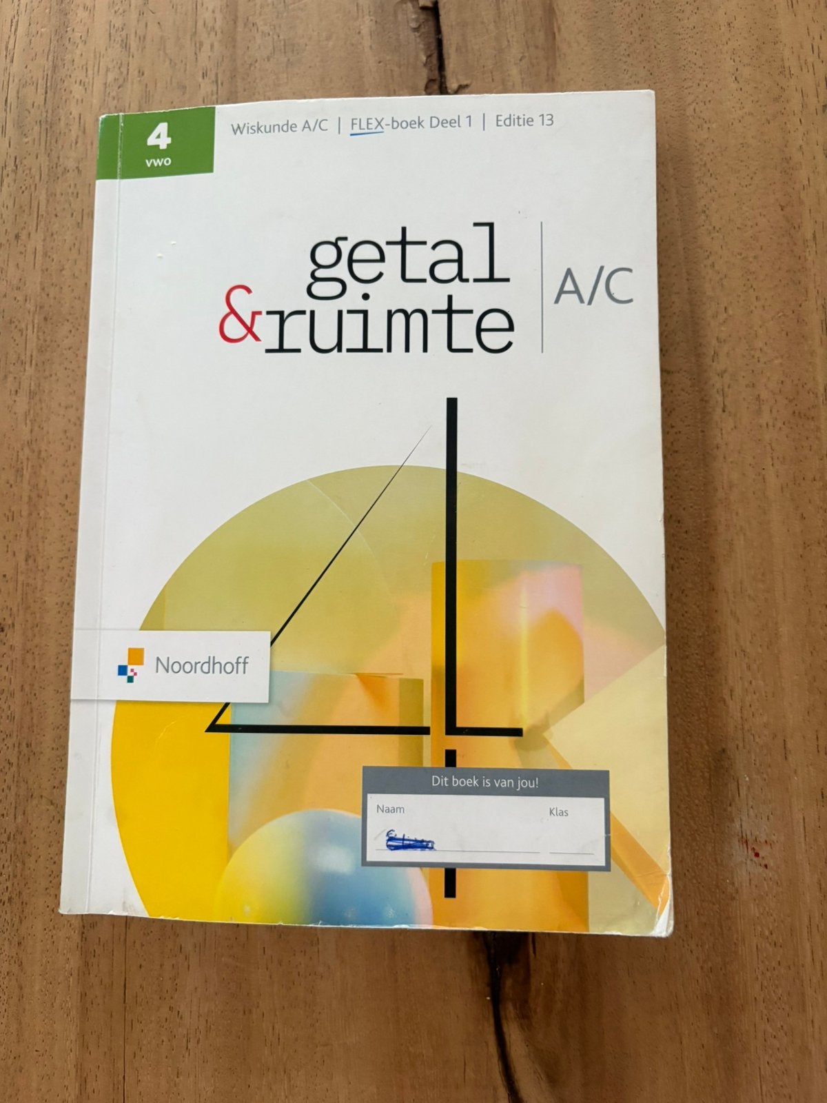 Getal en ruimte 4 vwo wis a deel 1, Boeken, Schoolboeken, Ophalen of Verzenden, Zo goed als nieuw, VWO, Wiskunde A