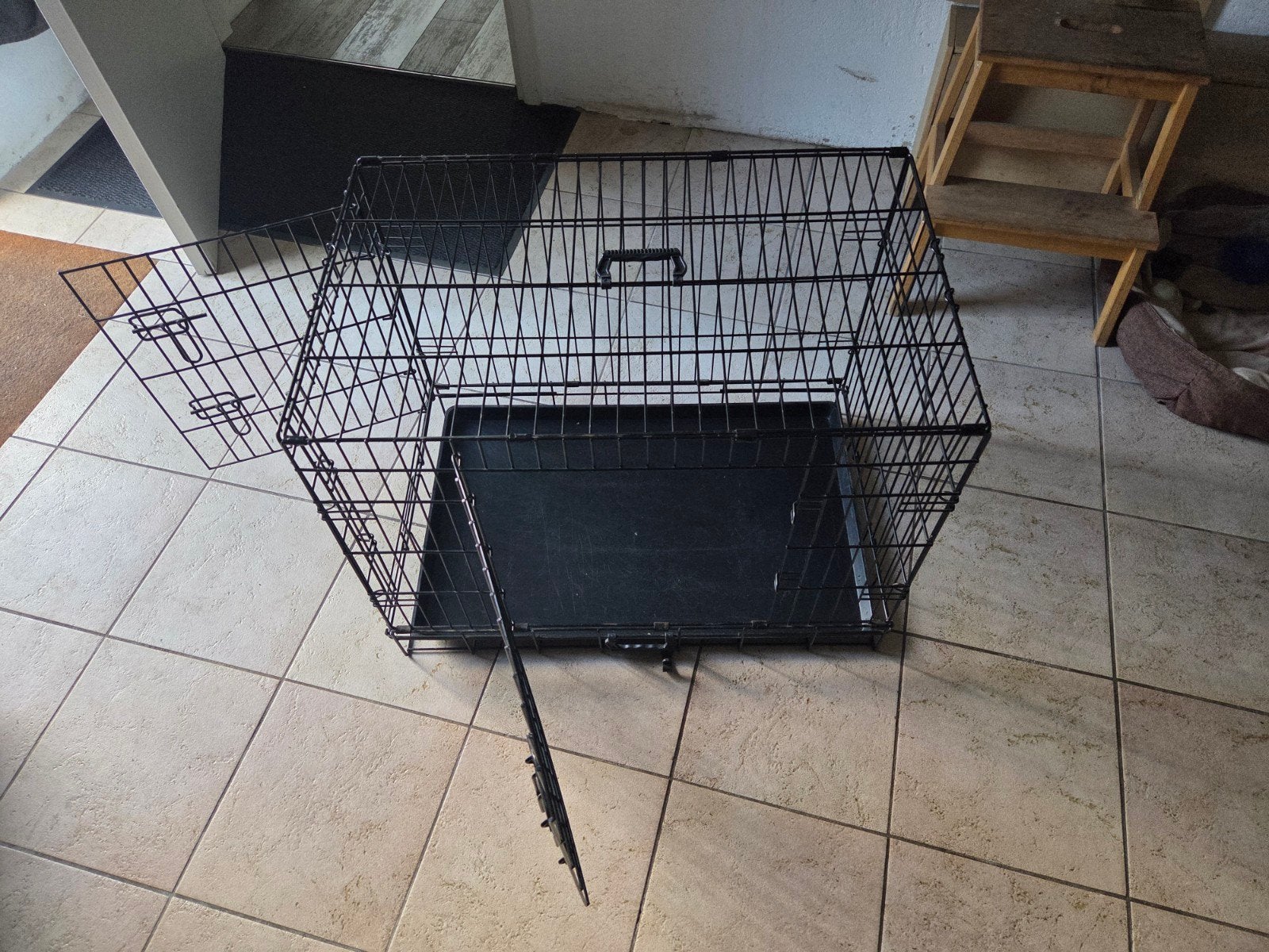 Inklapbare bensche middelgrote hond, Dieren en Toebehoren, Hondenhokken, Ophalen of Verzenden, 75 tot 110 cm, Minder dan 65 cm