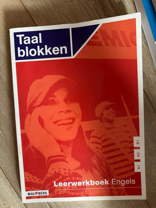 Taalblokken Leerwerkboek Engels A1 A2 B1 Malmberg, Ophalen of Verzenden, Zo goed als nieuw, Non-fictie
