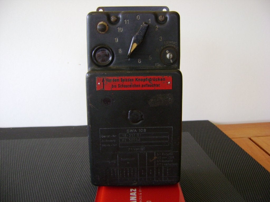 Luftwaffe, Auslöseschrittschaltwerk SWA10B, FL50958. (30)., Verzamelen, Ophalen of Verzenden, Luchtmacht, Duitsland, Overige typen