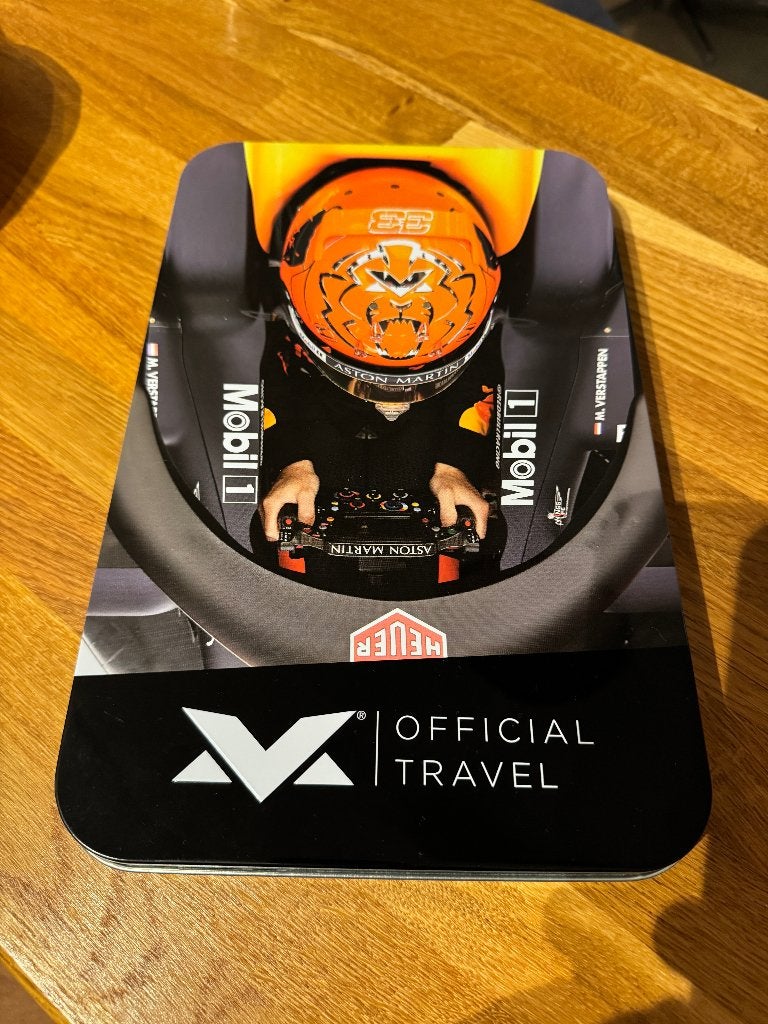 MAX Verstappen metalen bewaar blik / opbergdoos, Ophalen of Verzenden, Nieuw, Formule 1